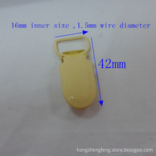 Yellow Suspender Clip with High Quality for Wholesale